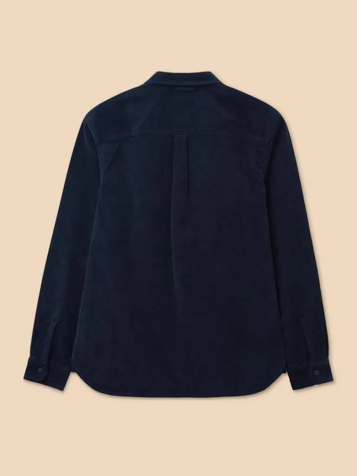 Men SHIRTS White Stuff Whitwick Cord Shirt Dark Navy Men SHIRTS White Stuff Whitwick Cord Shirt Dark Navy