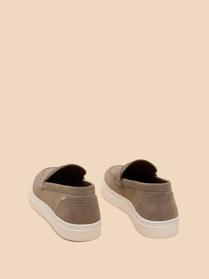 Men SHOES White Stuff Lenny Leather Loafer Mid Grey Men SHOES White Stuff Lenny Leather Loafer Mid Grey