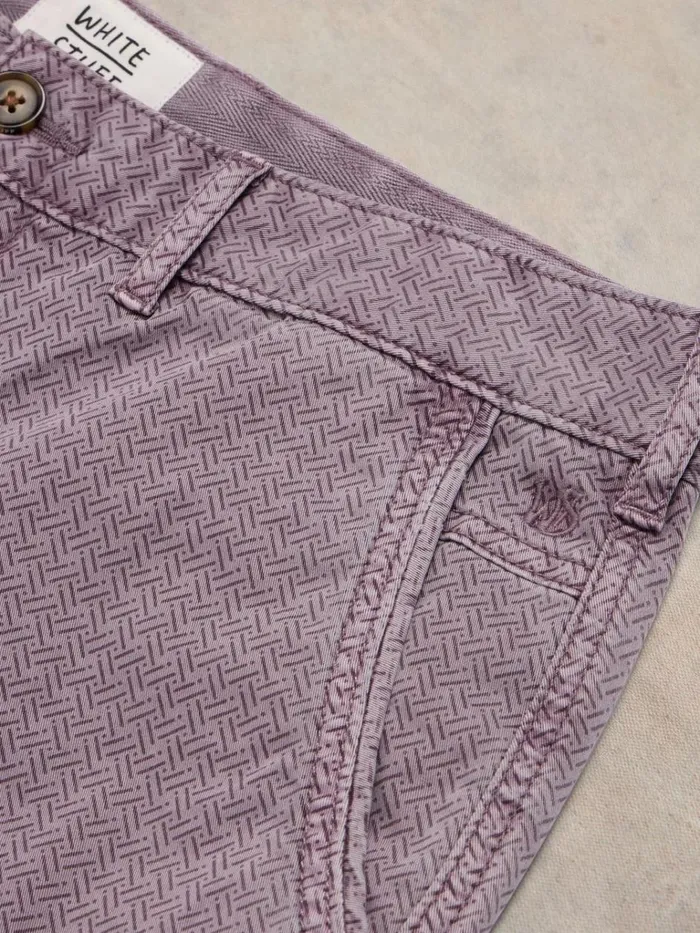 Men SHORTS White Stuff Ditsy Chino Short Pink Print Men SHORTS White Stuff Ditsy Chino Short Pink Print