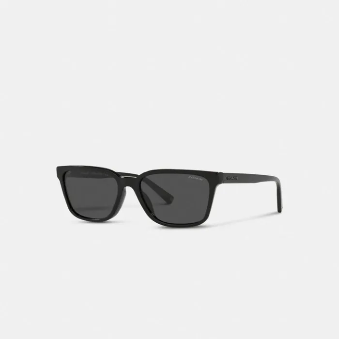 Men Signature Workmark Square Sunglasses Black Coach Sunglasses