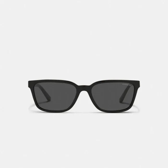 Men Signature Workmark Square Sunglasses Black Coach Sunglasses
