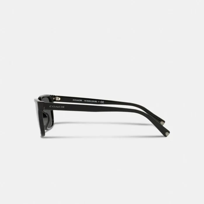 Men Signature Workmark Square Sunglasses Black Coach Sunglasses