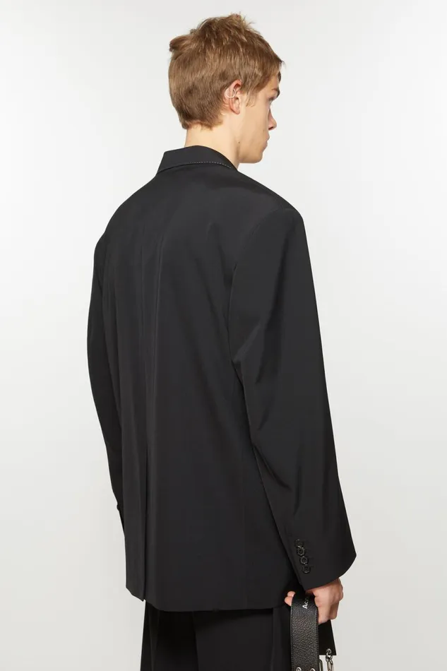 Men Singlebreasted Suit Jacket 8211 Relaxed Fit Black Acne Studios Suit Jackets