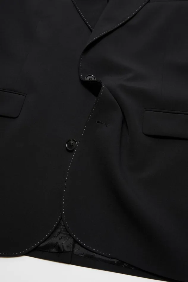 Men Singlebreasted Suit Jacket 8211 Relaxed Fit Black Acne Studios Suit Jackets