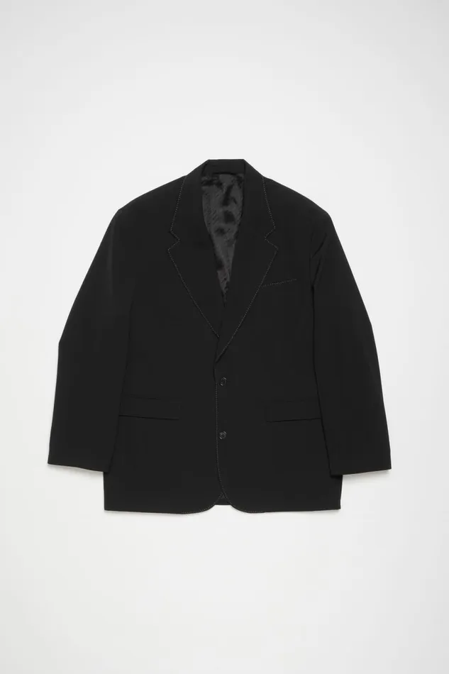 Men Singlebreasted Suit Jacket 8211 Relaxed Fit Black Acne Studios Suit Jackets