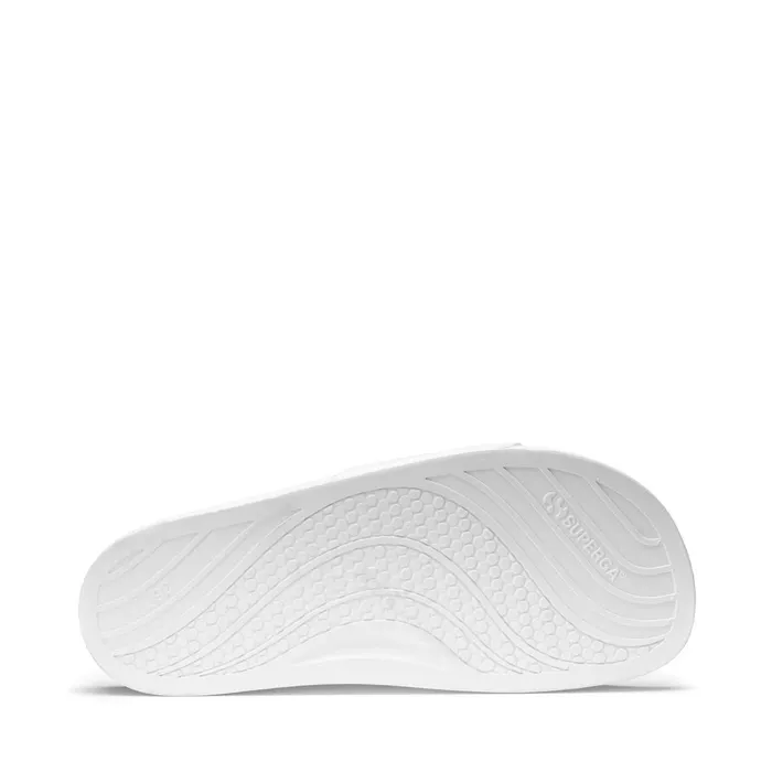 Men Slippers Unisex 1908 SLIDES POLYSOFT SLIDE WHITEMULTICOLOR Superga Slippers