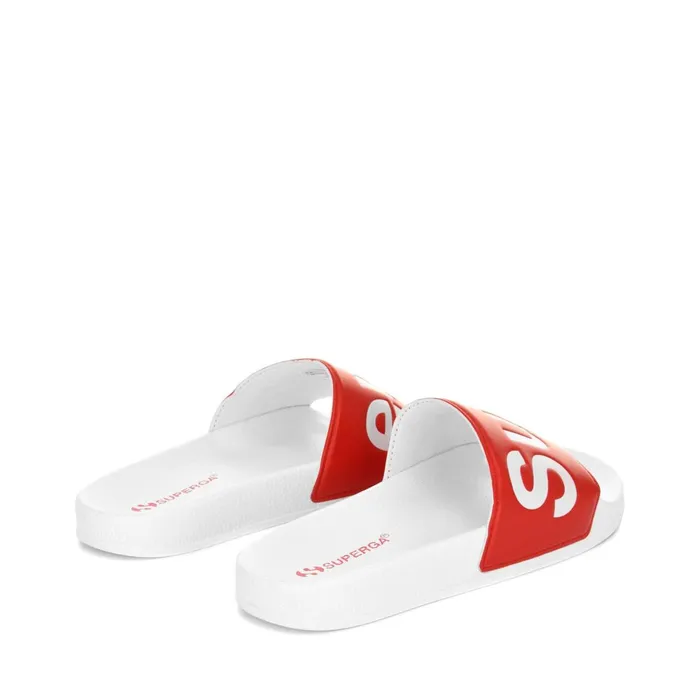 Men Slippers Unisex 1908 SLIDES POLYSOFT SLIDE WHITERED Superga Slippers