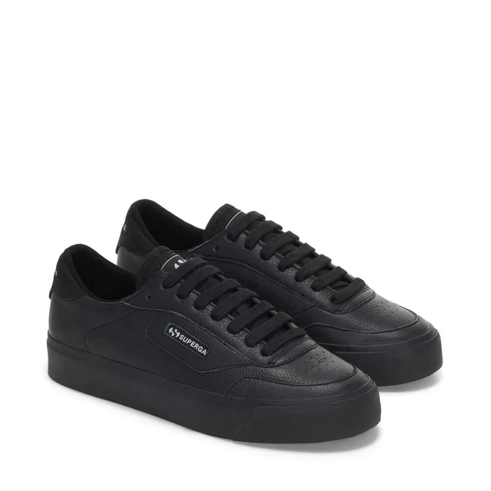 Men Sneakers Unisex 3843 COURT Low Cut TRIPLE BLACK Superga Low Cut