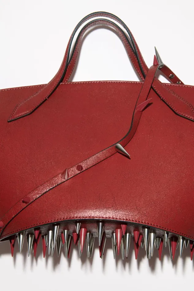 Men Spike Shoulder Bag Red Acne Studios Bags