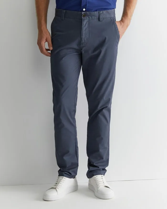 Men Sportscraft Pants Smith Tapered Chinos Storm Blue