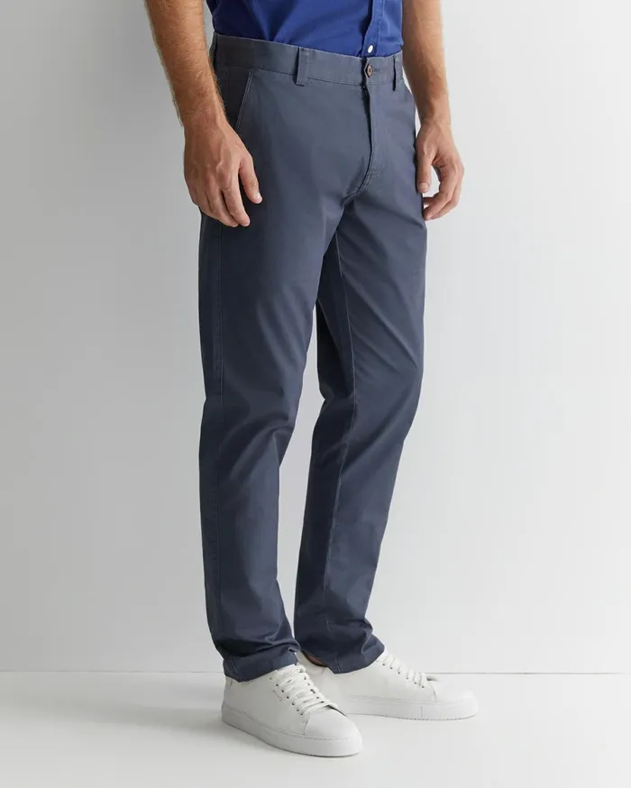 Men Sportscraft Pants Smith Tapered Chinos Storm Blue