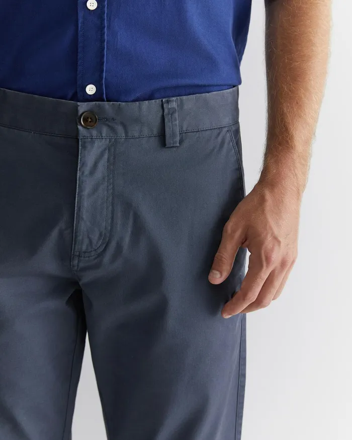 Men Sportscraft Pants Smith Tapered Chinos Storm Blue