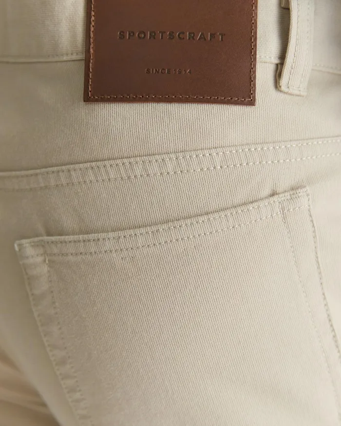 Men Sportscraft Pants Tapered Bedford Jean Sand