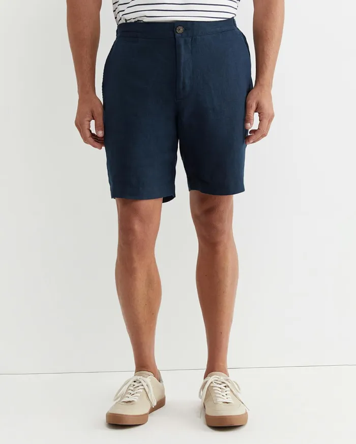 Men Sportscraft Shorts Holland Linen Short Navy