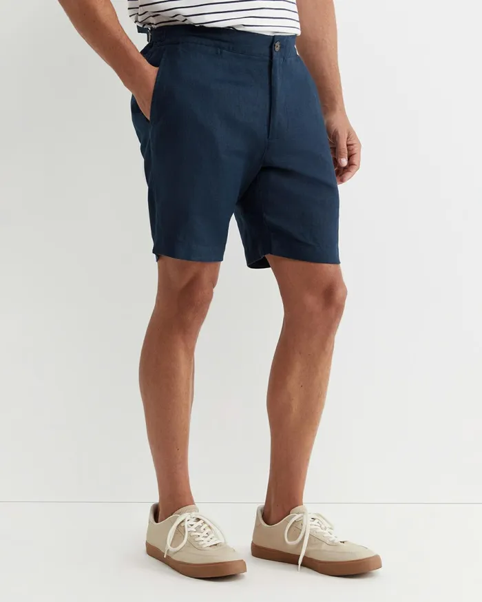 Men Sportscraft Shorts Holland Linen Short Navy