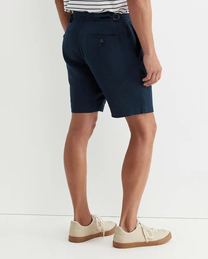 Men Sportscraft Shorts Holland Linen Short Navy