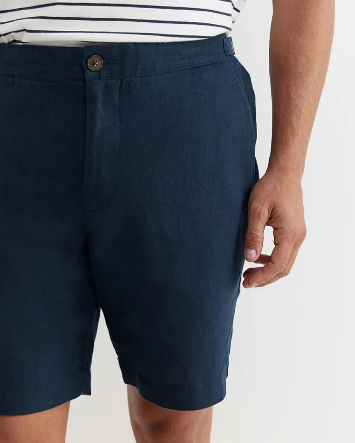 Men Sportscraft Shorts Holland Linen Short Navy