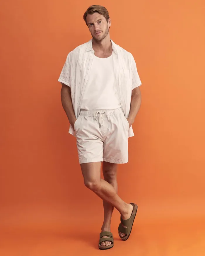 Men Sportscraft Shorts Waverly Volley Short Milk