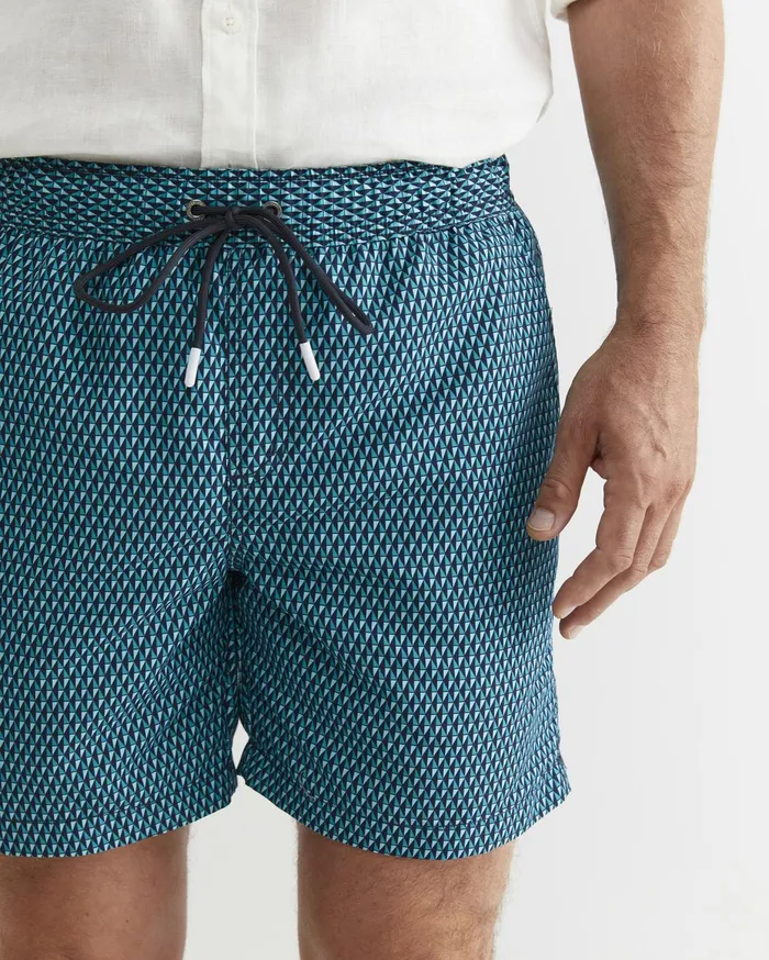 Men Sportscraft Swimwear Chester Swim Short Navy Multi