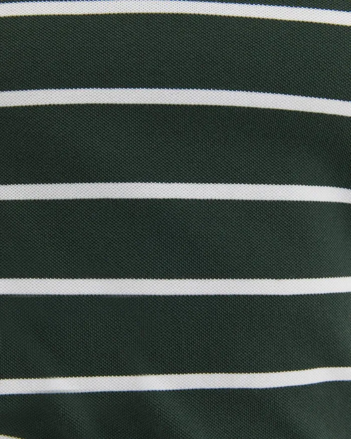 Men Sportscraft TShirts and Polos SC Stripe Pique Polo Forest