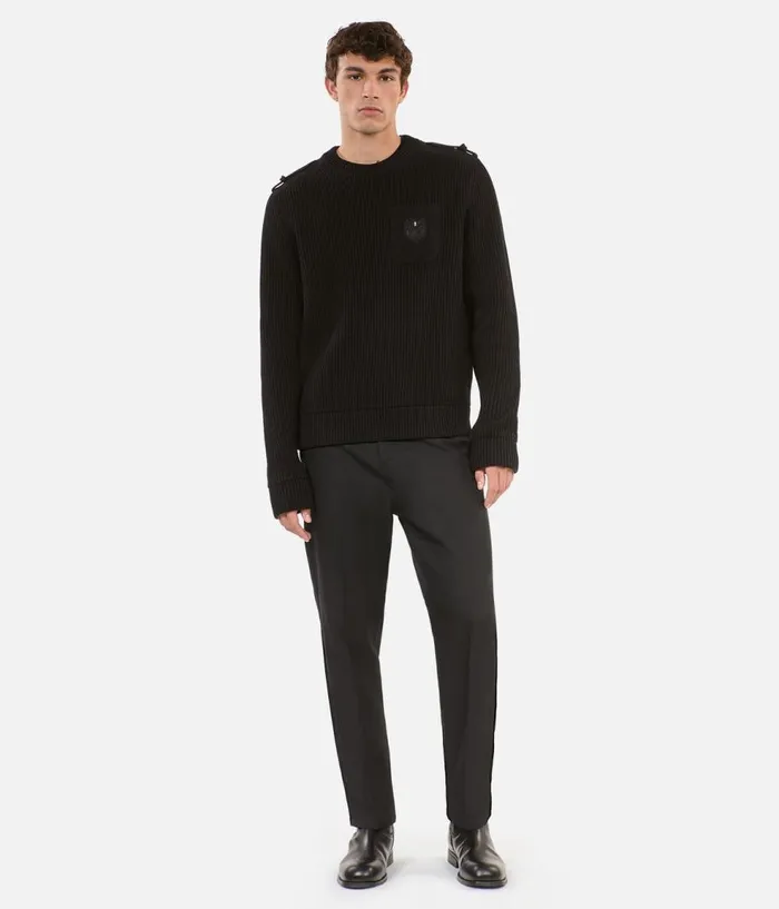 Men Sweaters THE KOOPLES Black Cotton Sweater