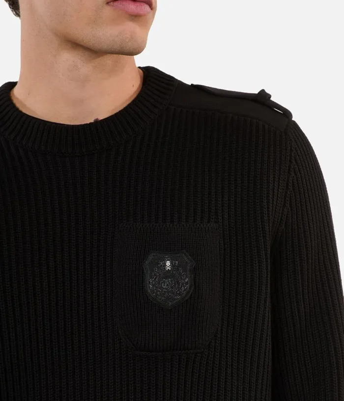 Men Sweaters THE KOOPLES Black Cotton Sweater