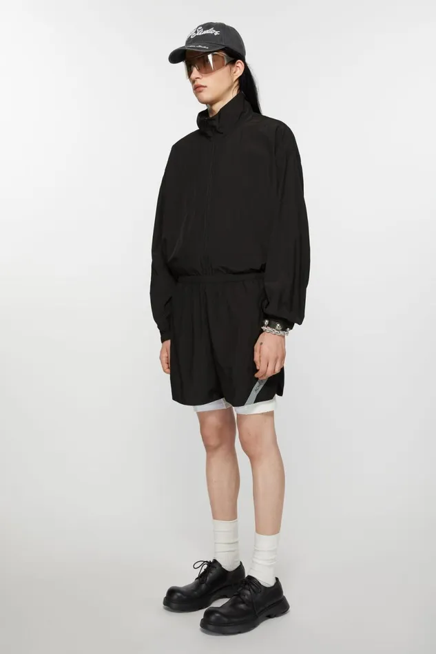 Men Swim Shorts Black Acne Studios Shorts