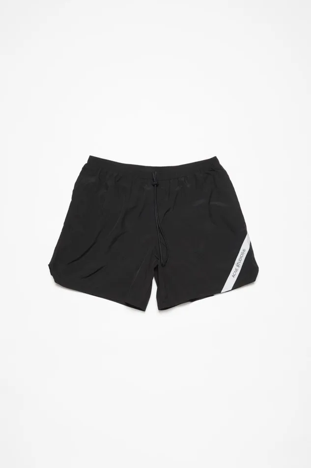 Men Swim Shorts Black Acne Studios Shorts