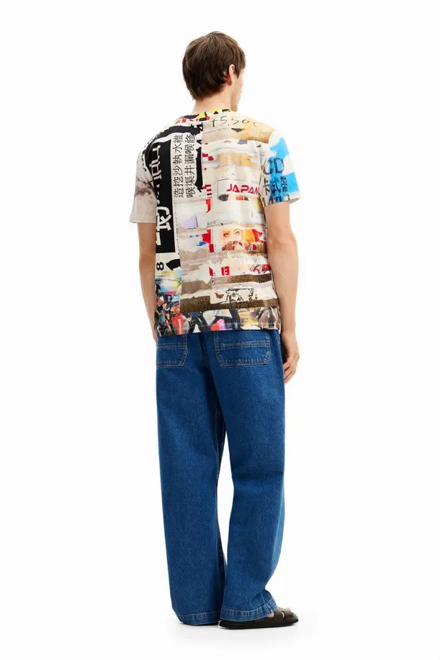 Men Tshirts Desigual Japan Street Tshirt