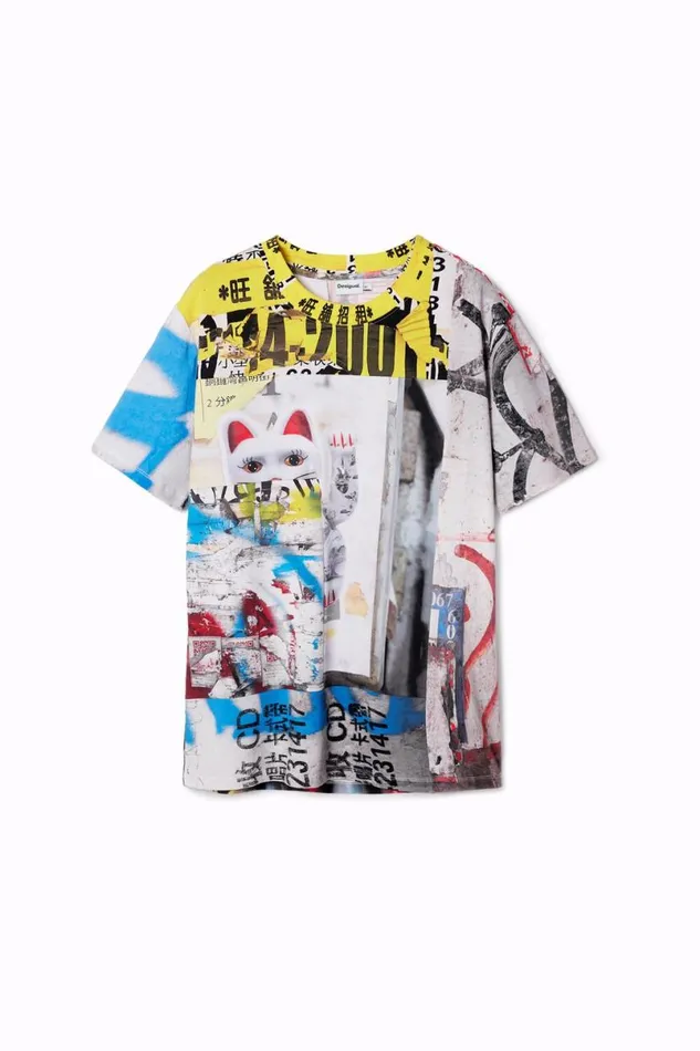 Men Tshirts Desigual Japan Street Tshirt