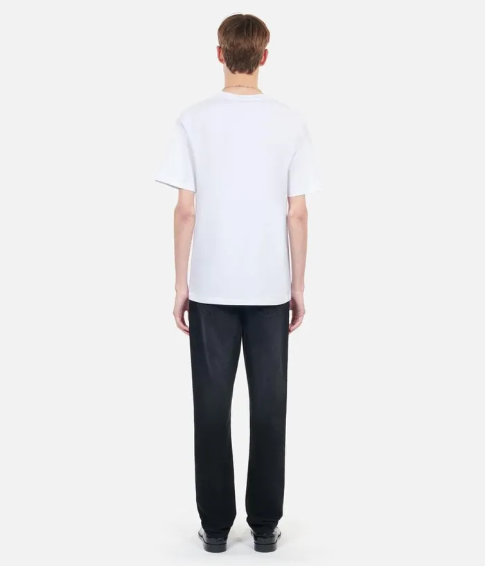 Men Tshirts THE KOOPLES White Tshirt With Eternal Life Embroidery Men Tshirts THE KOOPLES White Tshirt With Eternal Life Embroidery