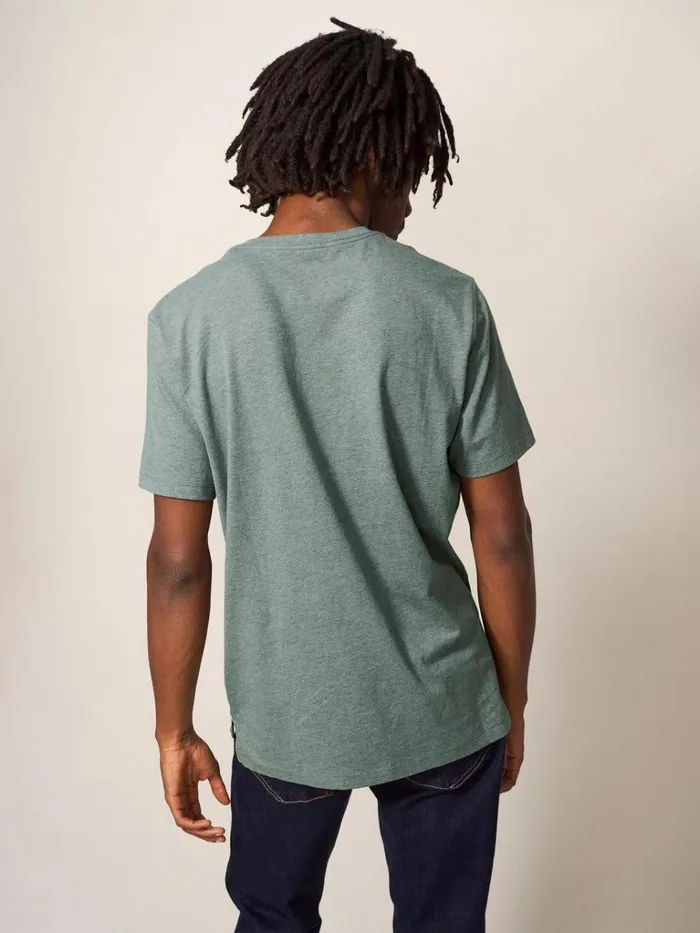 Men TSHIRTS White Stuff Beach Crusier Graphic Tee Dusty Green Men TSHIRTS White Stuff Beach Crusier Graphic Tee Dusty Green