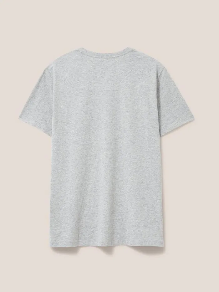 Men TSHIRTS White Stuff Fixed Gear Graphic Tee Grey Marl Men TSHIRTS White Stuff Fixed Gear Graphic Tee Grey Marl