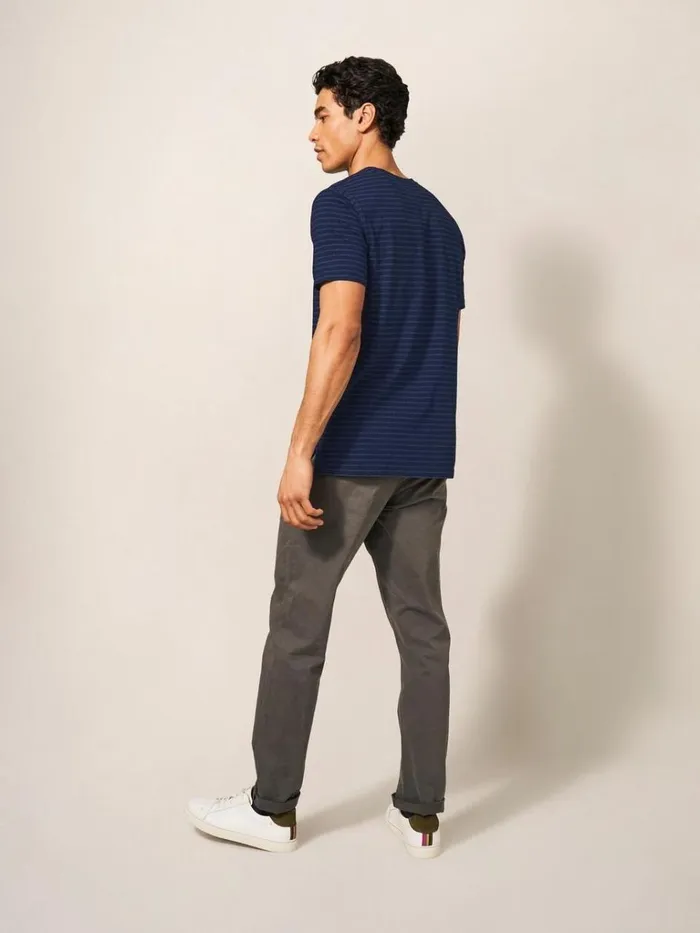 Men TSHIRTS White Stuff Interest Indigo Stripe Tee Indigo Blue Men TSHIRTS White Stuff Interest Indigo Stripe Tee Indigo Blue