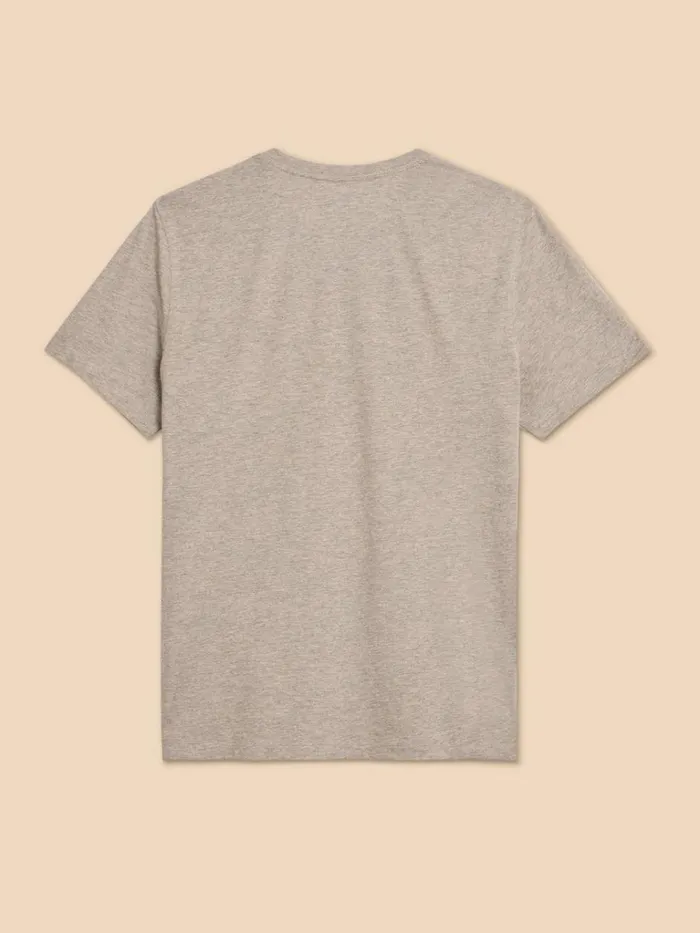 Men TSHIRTS White Stuff Scaling Waves Graphic Tee Grey Print Men TSHIRTS White Stuff Scaling Waves Graphic Tee Grey Print