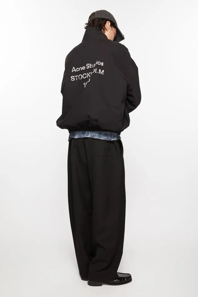 Men Tailored Trousers Black Acne Studios Trousers