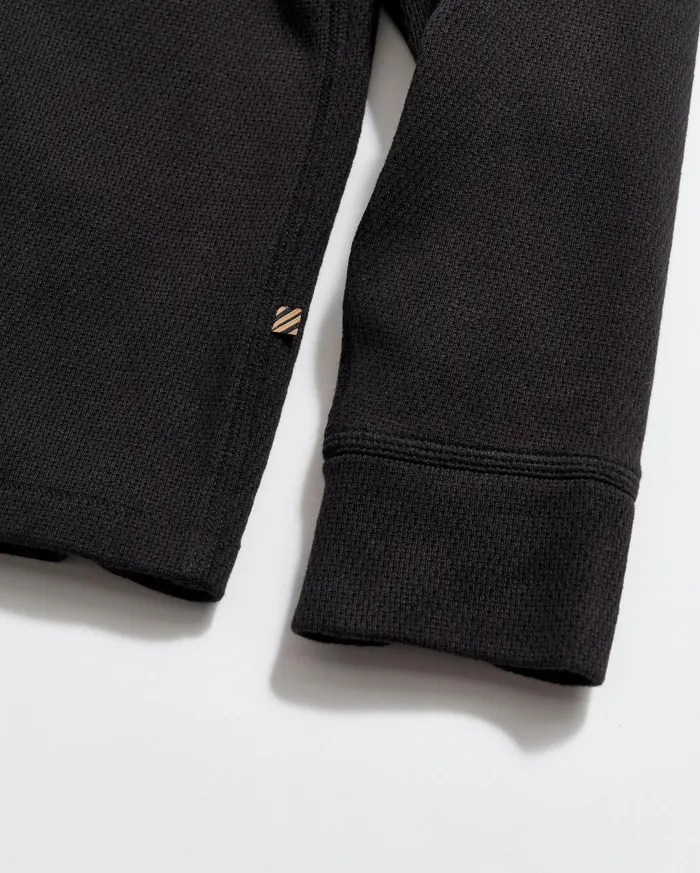 Men Thermal LS Crew Black Billy Reid Sweaters and Sweatshirts