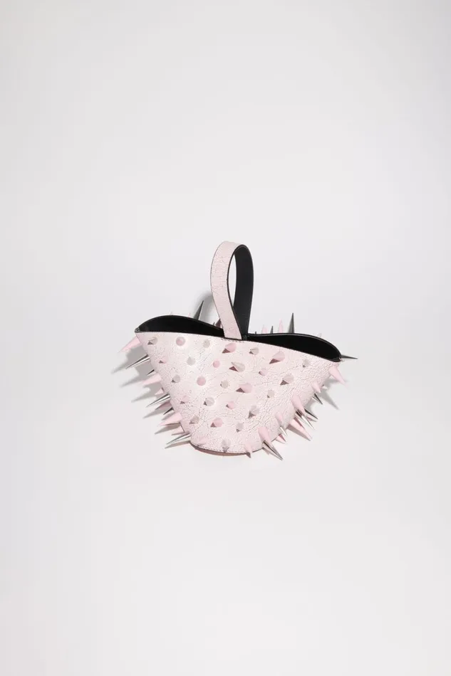 Men Top Handle Spike Bag Pastel Pink Acne Studios Bags