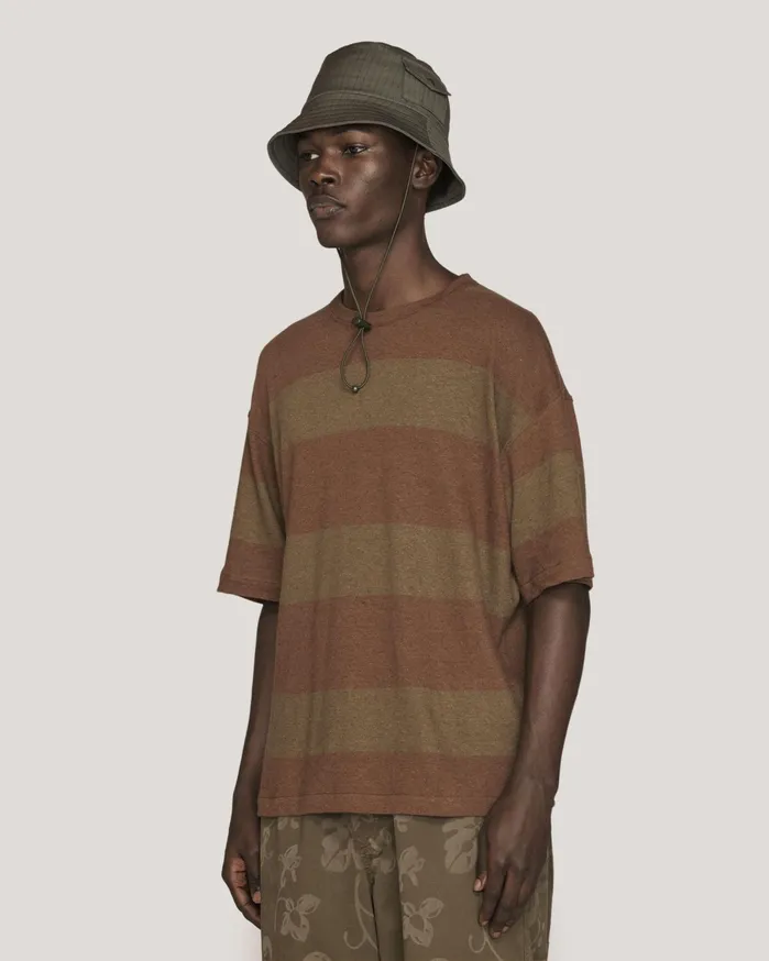 Men Triple TShirt Brown YMC Tops and TShirts