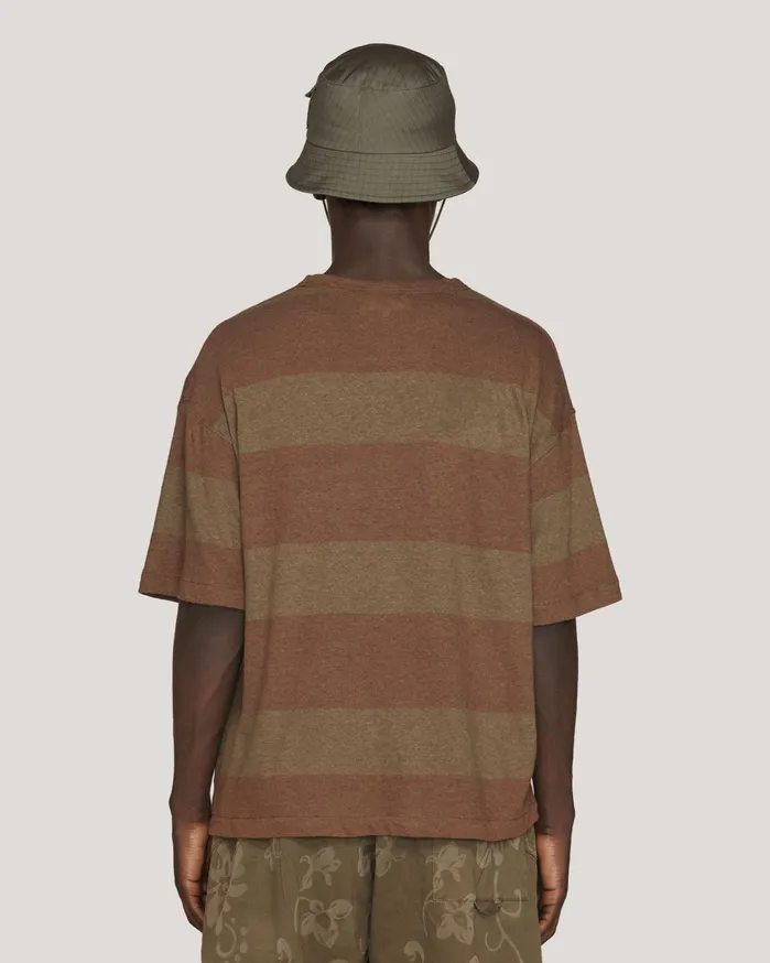 Men Triple TShirt Brown YMC Tops and TShirts