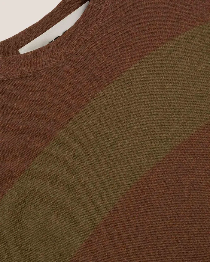 Men Triple TShirt Brown YMC Tops and TShirts