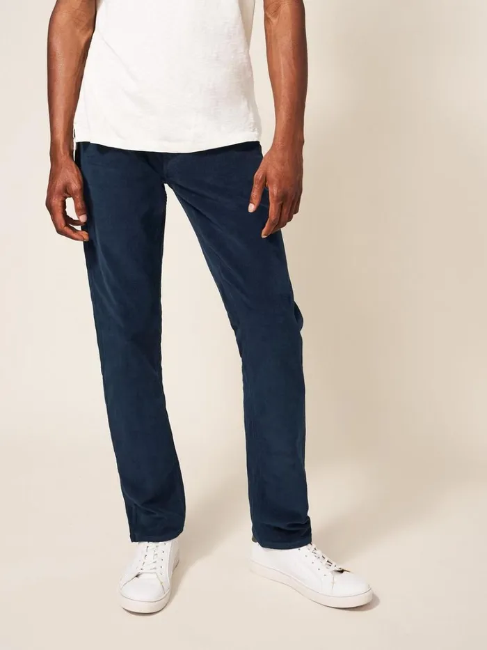 Men TROUSERS White Stuff Crosby Cord Trouser Dark Navy