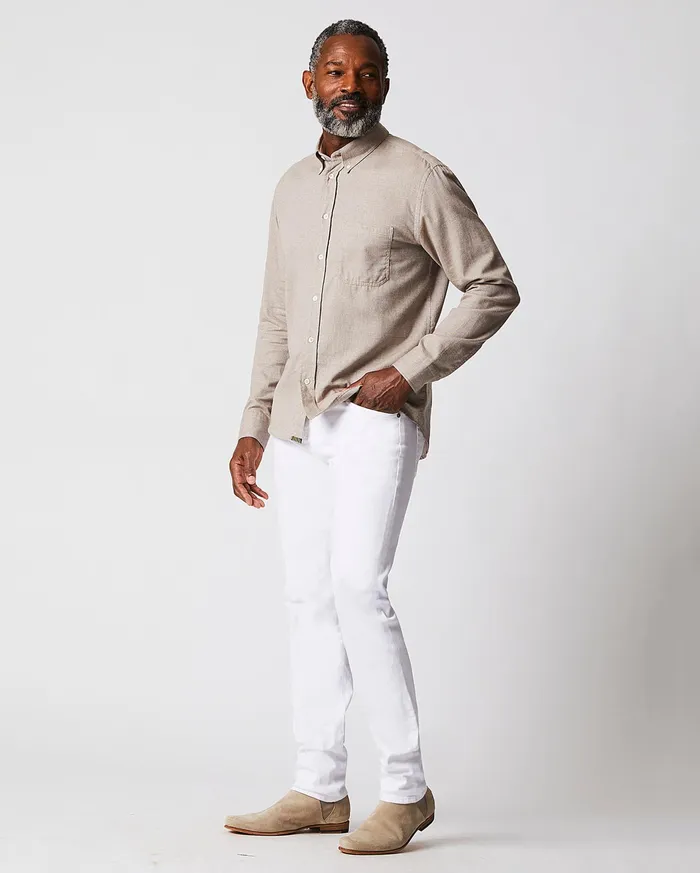 Men Tuscumbia Classic Shirt Tan Billy Reid Shirting