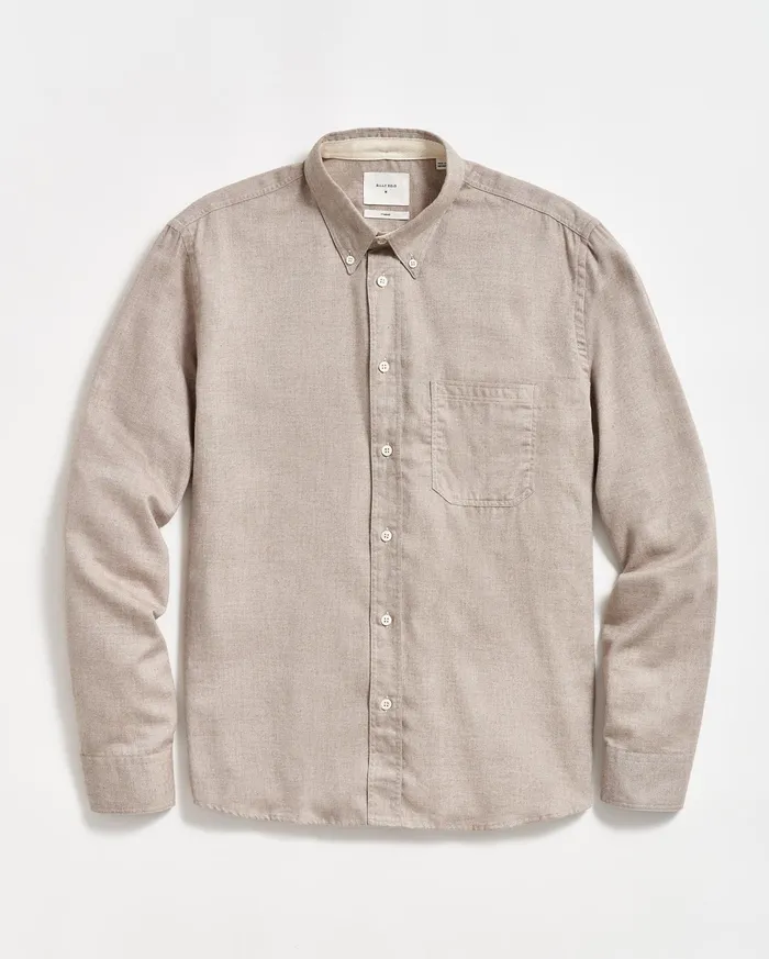 Men Tuscumbia Classic Shirt Tan Billy Reid Shirting