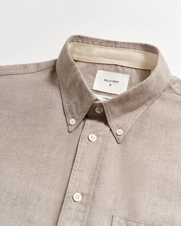 Men Tuscumbia Classic Shirt Tan Billy Reid Shirting