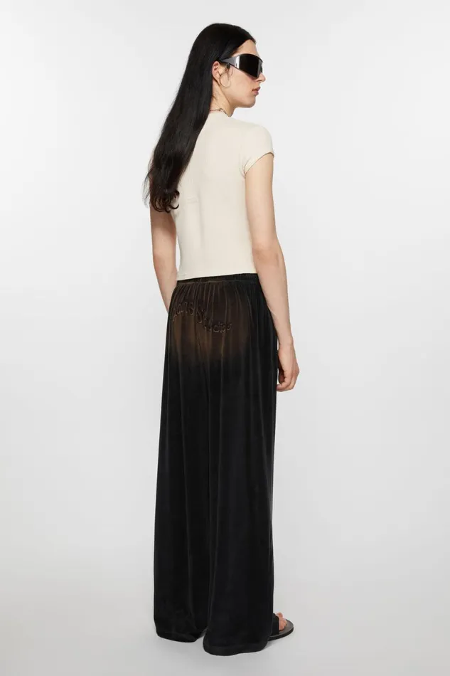 Men Velour Trousers Black Acne Studios Trousers