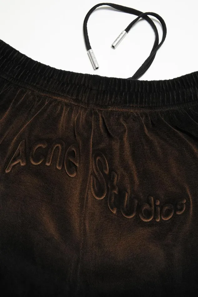 Men Velour Trousers Black Acne Studios Trousers