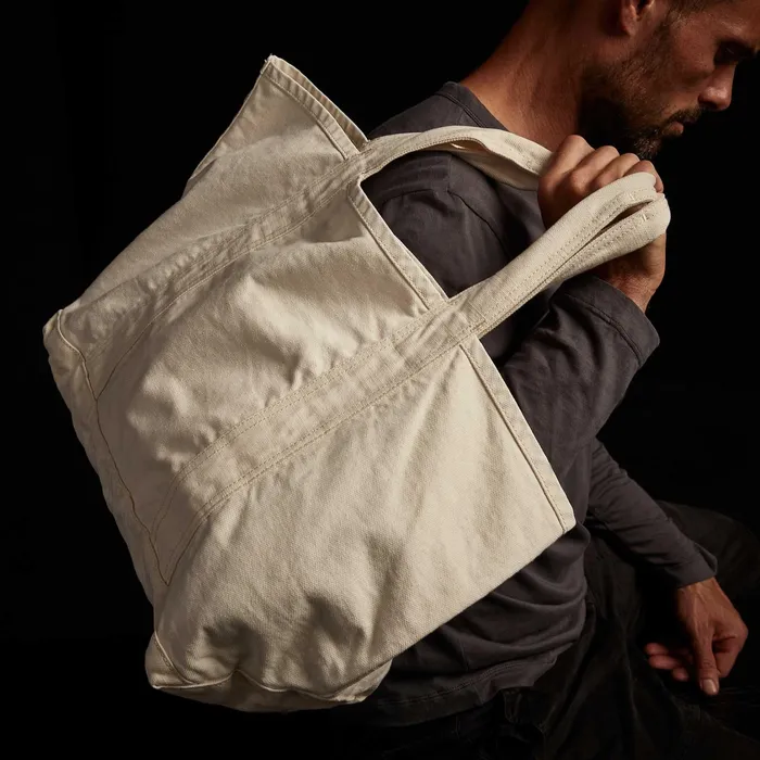MENWOMEN James Perse TOTE BAGS Small Canvas Tote White