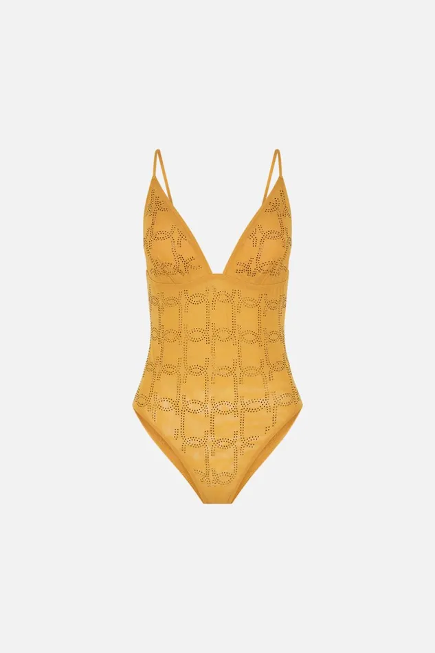 MESH TRI BODYSUIT GOLD Gold Womens Camilla Bras and Underwear
