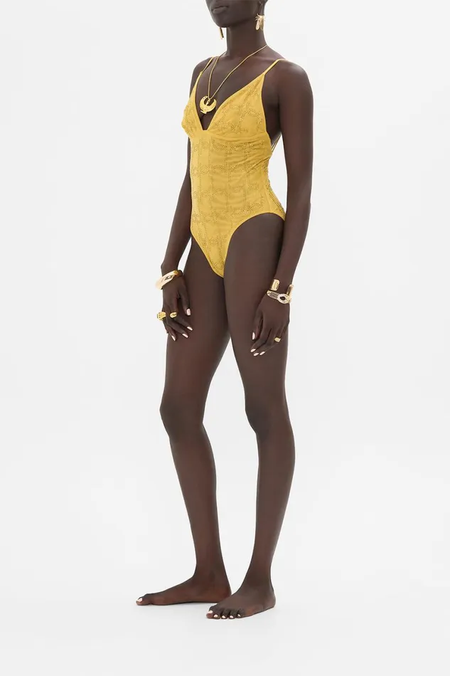 MESH TRI BODYSUIT GOLD Gold Womens Camilla Bras and Underwear